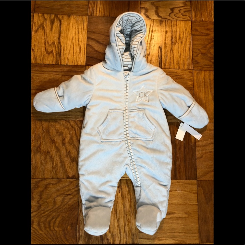 Calvin Klein Baby Blue Snow Suit